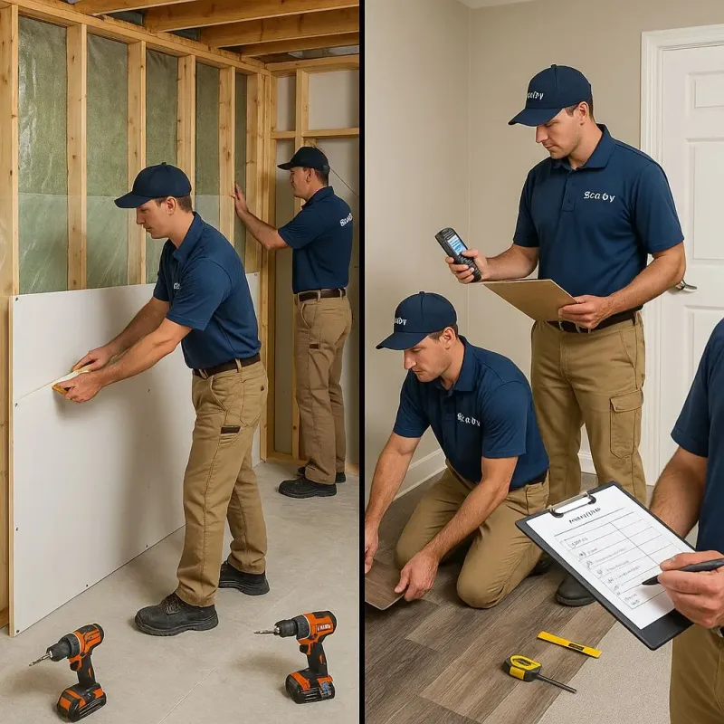 Repairs and Reconstruction process in New Eagle, PA